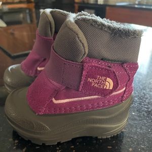 Size 5 Purple North Face Winter Boots
